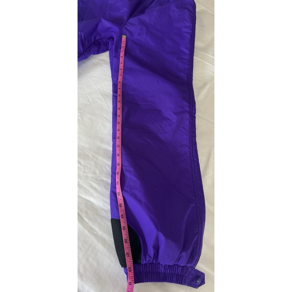 Women's Vintage Columbia 100% Nylon Ski Snow Outdoor Pants Size small Purple - Picture 15 of 15